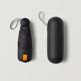 Beneunder Mini Folding Sun&rain Umbrella LRC Vinyl 99% UV Protection Black 265g Lightweight Pocket Umbrella
