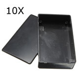 10 Adet Siyah Plastik Elektronik Kutu Enstrüman Kılıf 100x60x25mm Bağlantı Kılıf
