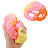 Big Croissant Bread Squishy 20 * 20 * 5CM Slow Rising Cream Scented Decompression Gift Soft Toy