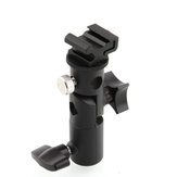 Metalen camera E-type flitsschoen paraplubeugelhouderbevestiging Lichtstandaardbeugel Swivel