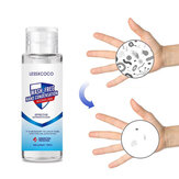 Gel desinfetante para as mãos descartável de 100 ml com 75% de álcool, sabão antibacteriano para as mãos, limpeza pessoal