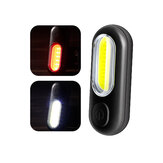 COB Twee-kleurige fietsachterlicht USB-oplaadbaar, LED-waarschuwingslicht voor mountainbike