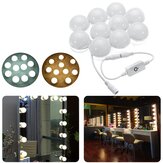 3M Dimlenebilir Hollywood Stili Sarı Beyaz LED Makyaj Masası Makyaj Aynası Işıkları DC12V