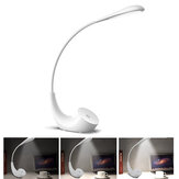 Lâmpada de Leitura USB Dobrável de 3W com Controle de Toque Dimmer, para Escritório e Casa, Proteção Ocular