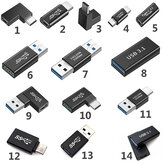 USB3.0 USB3.1からType-Cアダプター 5-10GBアダプター5Aオーディオおよびビデオアダプタージャック電源コネクタチャージングアダプタータイプC延長ケーブル ノートパソコン タブレット 携帯電話に対応