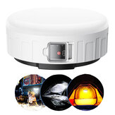 XANES® Lampada da campeggio LED impermeabile all'aperto con 3 modalità, ricarica USB, luce da lavoro appendibile e luce da mercato notturna
