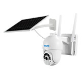ESCAM QF250 1080P Облачное хранение WIFI Батарея PIR Тревога Dome IP камера с солнечной панелью Полноцветное ночное видение ПТЗ Двусторонний звук IP66