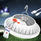 2 in 1 300W Solar LED Camping Light Controle remoto Tent Light Hang Fishing Night Light Emergency Work Lamp Power Bank