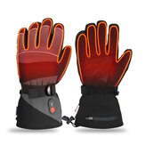 Hcalory 45/55/65℃ Black Electric Heated Gloves Waterproof Warm Gloves for Outdoor Sports 1Pair