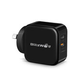 BlitzWolf® BW-S6 QC 3.0 + 2.4A 30W Dual USB شاحن AU محول لهاتف iphone 8 8 Plus iphone X Xiaomi  