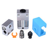 Kits de peças para impressoras 3D BIGTREETECH® Hotend All Metal para CR10 com quebra de calor + dissipador de calor + bocal de aço temperado + bloco de aquecimento