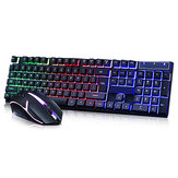 GTX300 104 Πλήκτρα οπίσθιου φωτισμού RGB Superthin Gaming Keyboard και 2.4GHZ 1200DPI 3 κουμπιά USB Optical Gaming Mouse
