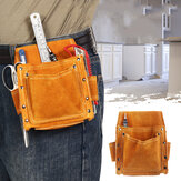 Cowhide Tool Waist Bag Welding Woodworking Hardware Screwdriver Case Belt Pouch