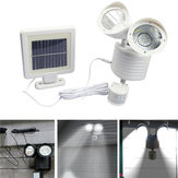 22 napelemes dupla fejű mozgásérzékelő fehér fényű fali lámpa kültéri biztonsági árvízfény