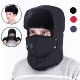 TENGOOは、男性用の冬の帽子に顔マスクと旅行用スカーフ、雪スキー冬スポーツキャップ用の防霧耳フラップ帽を備えています。