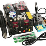 Saike 110V AC 909D+ Rework Пайка Станция Насадка для горячего воздуха DC USB Блок питания US Plug