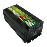 1500 Watt 3000 W (Spitze) 12 V/24 V bis 220 V Wechselrichter, Batterieladegerät und USV mit LCD Display-Konverter