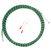 Puxador de cabo de fibra de vidro flexível de 5 mm Ferramenta elétrica portátil para fios com fita de pesca 5m/10m/15m/20m/25m/30m/35m/40m