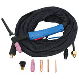 WP-17F 12Foot 3.5M Air-Cool Tig Welding Torch Kit Complete Flexible Head Body Collet