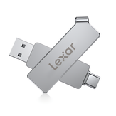 2 en 1 USB3.1 Type-C Lecteur Flash Transmission ultra-rapide Rotation à 360 ° Alliage de zinc 32GB 64GB Prise en charge du disque USB OTG Pendrive