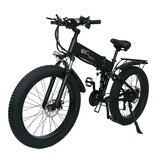 [EU DIRECT] CMACEWHEEL X26 Vélo électrique pliant à double batterie 10Ah 48V 750W Moped 26 pouces 40-60 km de portée de kilométrage Charge maximale de 120-150 kg