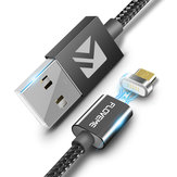 Cable de teléfono de datos de carga USB Micro FLOVEME 2.4A Magnético de 1M​ Para Xiaomi Redmi 5 Plus Note4 Note5 S7