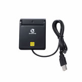 Zoweetek EMV USB ذكي بطاقة Reader CAC وصول مشترك بطاقة قارئ ISO 7816 لـ SIM / ATM / IC / ID بطاقة