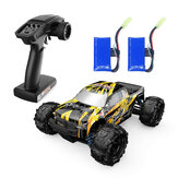 Eachine EAT10 1/18 Brushed RC Car with Several Batteries 2.4GHz Remote Control High Speed 28km/h  4WD Off Road Monster Truck RC Model Vehicle Crawler for Boys Kids and Adults