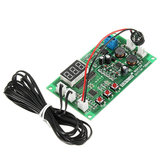 ZHIYU® Controlador de temperatura inteligente para ventilador de 2 vías de 12V DC con display digital de temperatura y velocidad, función de alarma de parada de rotación