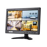 Monitor TFT LCD ESCAM T10 de 10 polegadas com resolução de 1024x600 e portas VGA HDMI AV BNC USB para PC, câmera de segurança CCTV.
