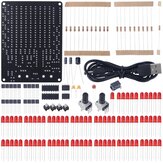 Kit de produção eletrônica e peças para fazer uma luz rastreadora LED DIY DC5V-9V