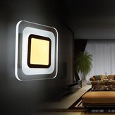 9W LED Moderno Pasillo Cuadrado Sala de estar Luz de pared Interior de la habitación Lámpara