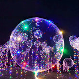 1Pc Прозрачный Воздушный шар Новогодний свет для украшения Воздушный шар 18 дюймов С 3-мя светлыми украшениями