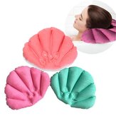 Honana BX Home Spa Inflatable Pillow Cups Shell Shaped Neck Bathtub Cushion Random Color Acc
