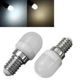 E14 1,5W Mini-LED-Weiß/Warmweiß-Lampe für Zuhause, Kronleuchter, Kühlschranklampe AC200-240V