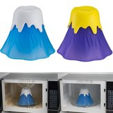 Honana Herramientas de limpieza creativas para el horno de microondas Modelo de volcán Limpiador de horno de microondas