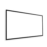 120-Inch HD Portable Projector Screen White Plastic Simple Curtain HD 16:9 Throw Ratio for Movie Home Theater Indoor Outdoor
