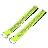 2Pcs LDARC 10X130mm Metal Buckle Battery Strap Green Color for Lipo Battery