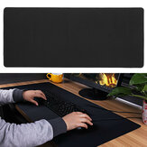 Grande tapete de rato antiderrapante preto para jogos de computador portátil, PC, rato e teclado