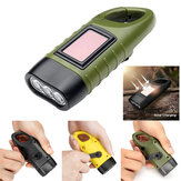 Portable LED Flashlight Hand Crank Dynamo Torch Professional Solar Power Tent Light Lantern for Outdoor Camping Mountaineering