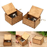 Συλλεκτικό μουσικό κουτί χειροκίνητου γεμισμένου ξύλινου κουτιού με θέμα παιχνίδια γενεθλίων