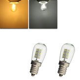 E12 2W 24 SMD 3014 LED Pure White Warm White Bed Lamp Light Bulb AC220V