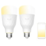 2 шт., Yeelight YLDP05YL E27 10 Вт, теплый белый для дневного света WiFi Smart LED Лампа переменного тока 100-240 В (экосистемный продукт)