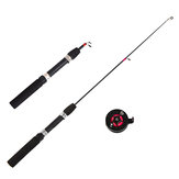 LEO 62/65CM Fiberglass Telescopic Fishing Rod Reel Combo Mini Pocket Fishing Rod Set