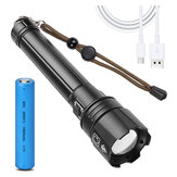 1476B XHP70 Teleskop-Zoom-Taschenlampe 26650 USB-Ladung Wasserdicht LED-Taschenlampe für Outdoor-Camping und Angeln