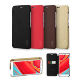 LENUO Filp Card Holder Shockproof Soft Leather PU+PC Full Body Protective Case For Xiaomi Redmi S2/ Redmi Y2