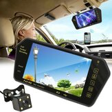 7 дюймов TFT LCD Bluetooth Авто Парковочное зеркало заднего вида Монитор + Задний ход Авто камера