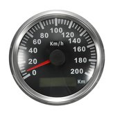 200 KM / H GPS Tachometer Wasserdichte Digital-Lehren Auto Motorrad Auto Edelstahl 