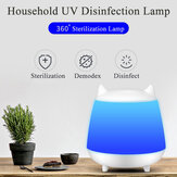 1200mAh 360 ° 5V USB dobíjecí UV dezinfekční lampa UVC germicidní lampa