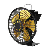 DY605 5 Yaprak 5 Renk Büyük Hava Hacmi Isıtıcı Soba Şömine Fanı Kapaklı Sıcak Rüzgar
